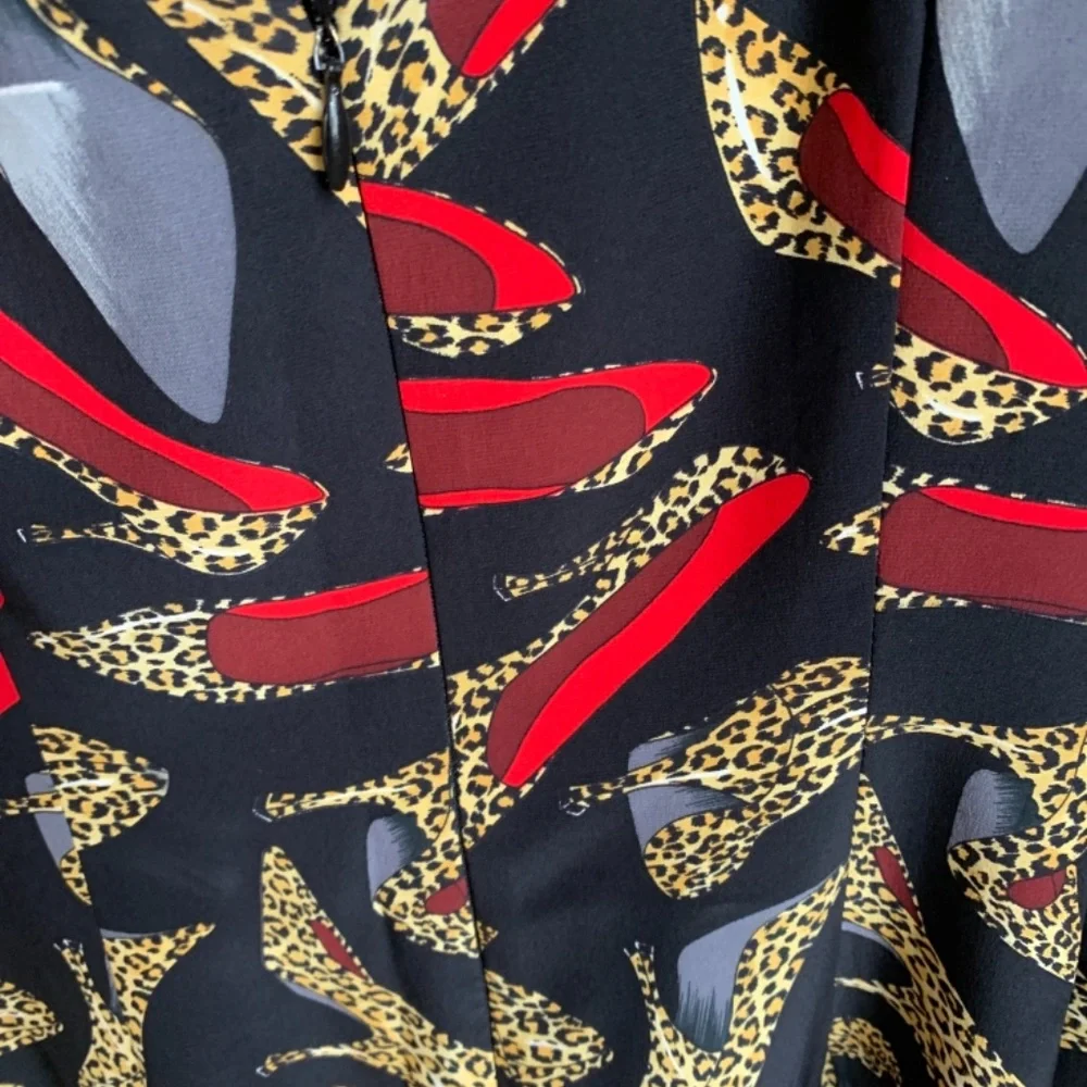 Vintage Nicole Miller Leopard stiletto dress. Worn once. In the 90’s , this dres